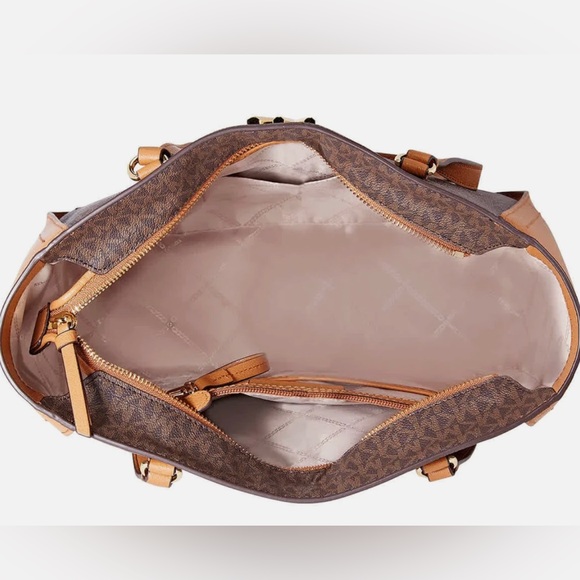 NWT $180 Michael Kors Sylvia brown/toffee Tote bag. With MK Acorn signature. - Picture 3 of 3